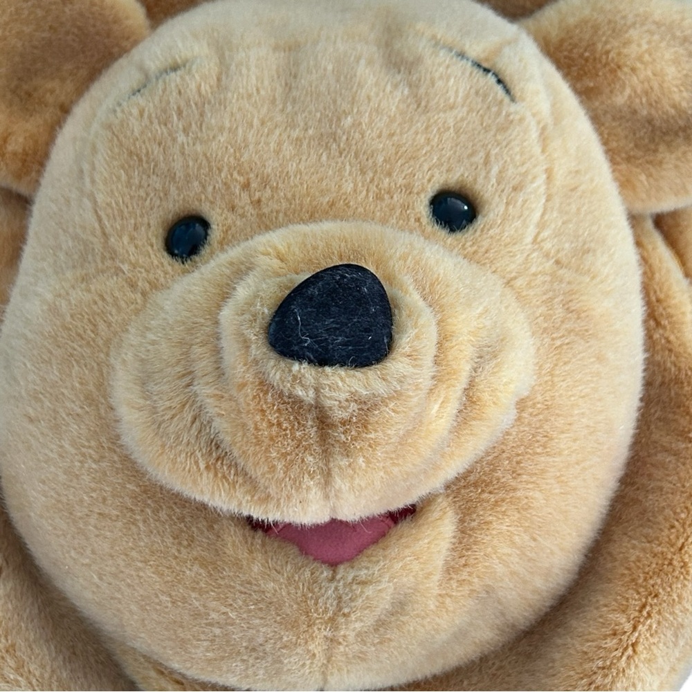 VTG Walt Disney World Winnie the Pooh 3D Plush Backpack w/Pooh Charm FLAWS READ - Picture 5 of 14